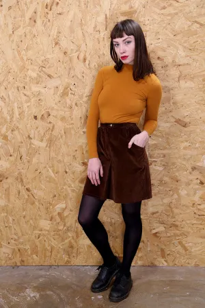 70s Corduroy Mini Skirt