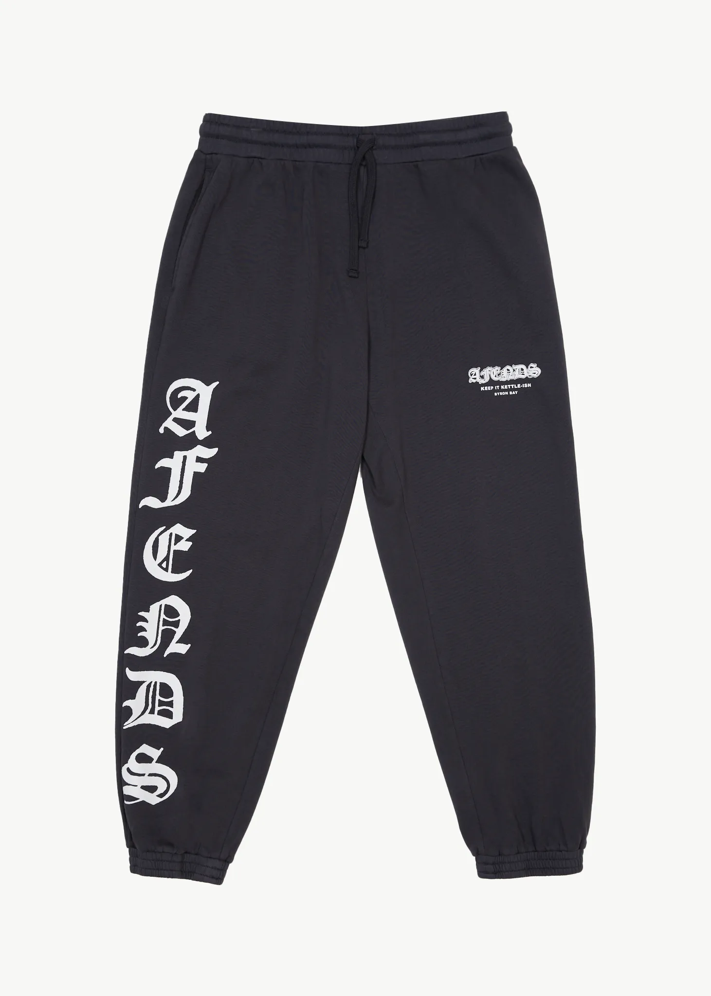 AFENDS Mens Gothic - Track Pant - Charcoal