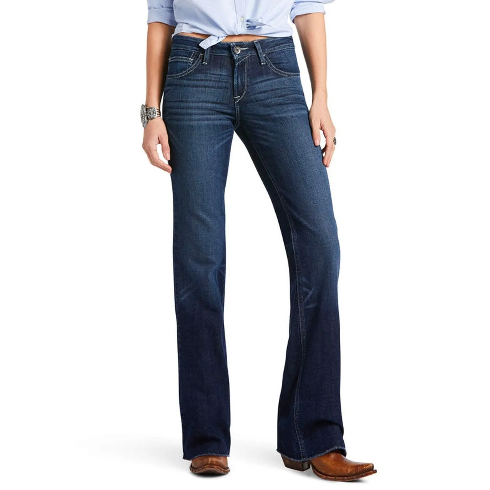 Ariat Women’s Jeans Perfect Rise Wide Leg Trouser -Clearance
