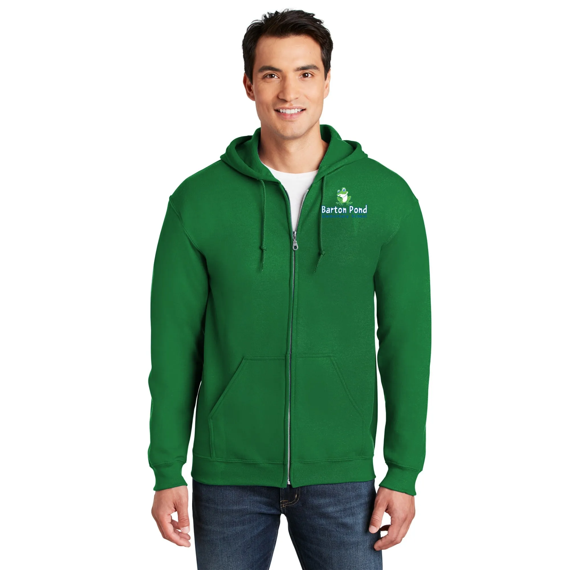 Barton Pond On-Demand-Adult Unisex Full-Zip Hooded Sweatshirt Lego BPES