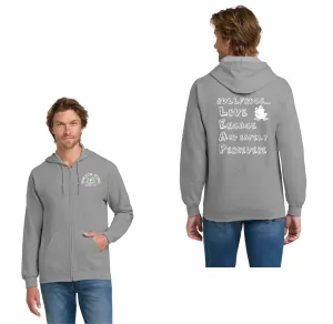 Barton Pond On-Demand-Adult Unisex Full-Zip Hooded Sweatshirt Lego LEAP