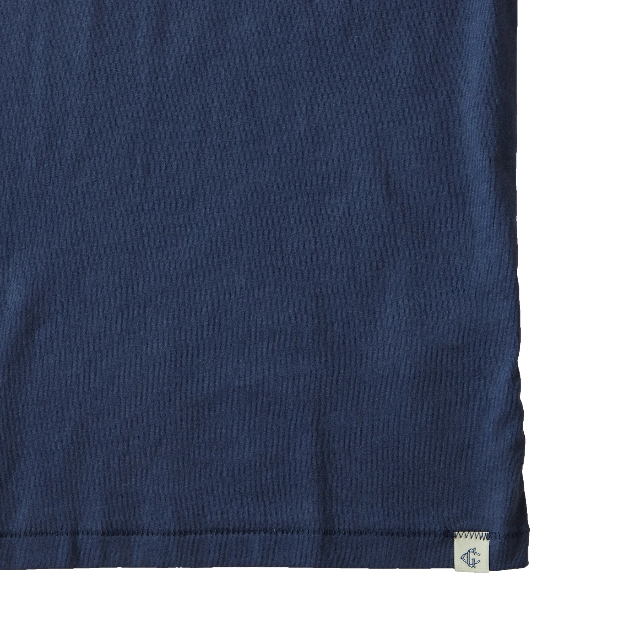 Bear Fishing Graphic Tee - Blue Indigo