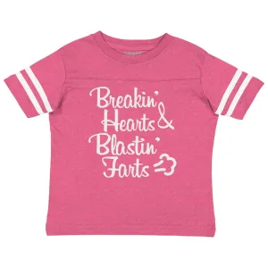 Blastin Farts Toddler Football Jersey Tee
