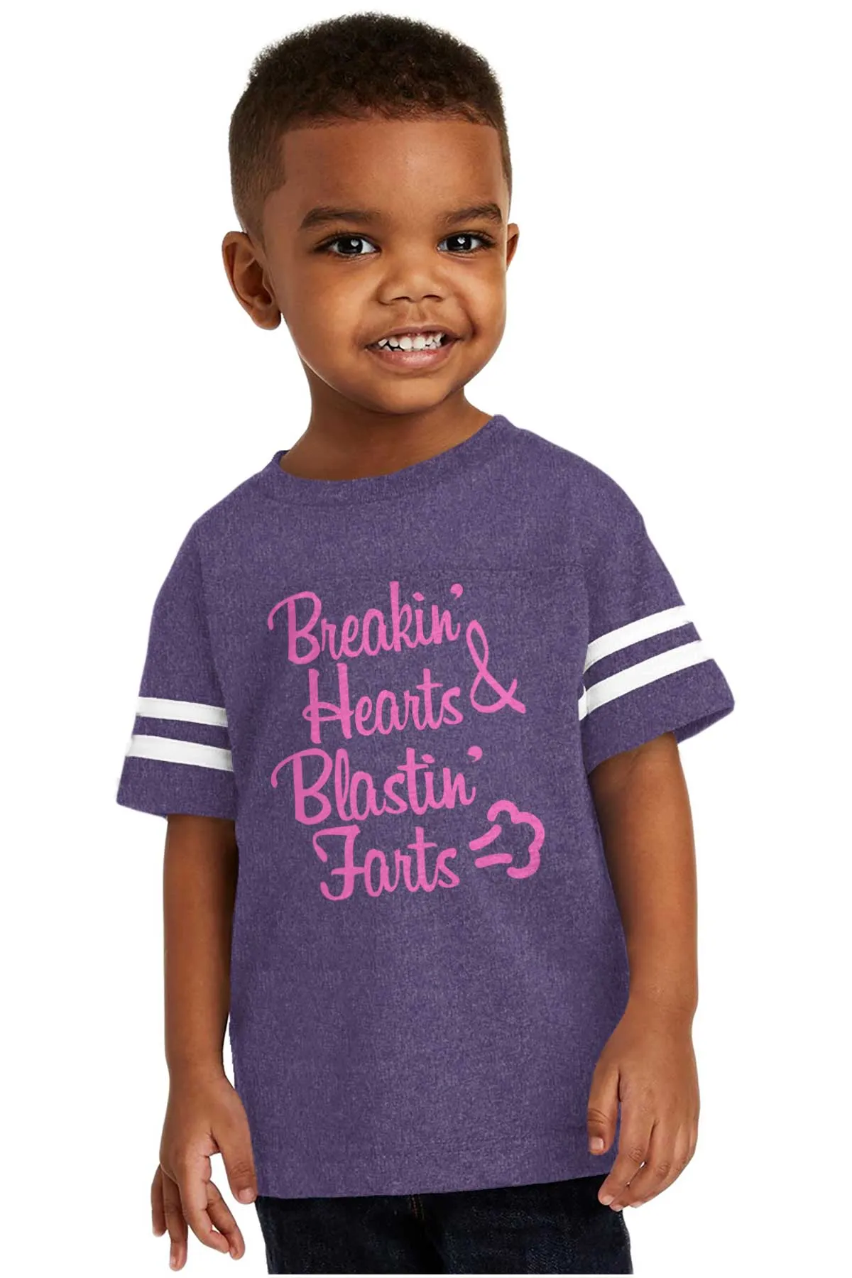 Blastin Farts Toddler Football Jersey Tee