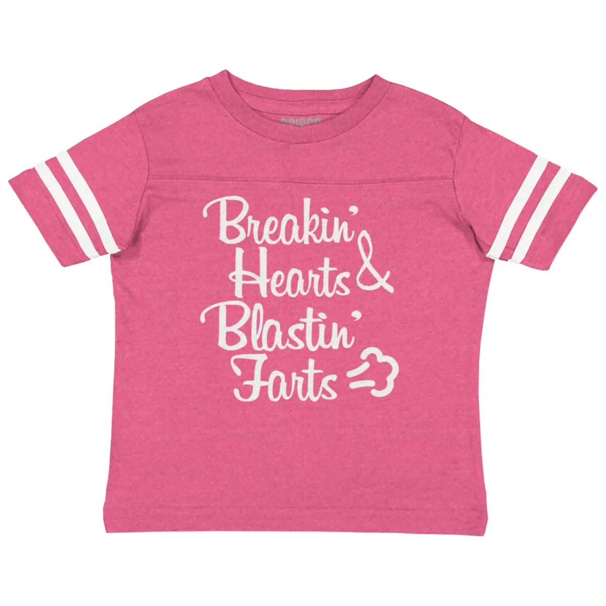 Blastin Farts Toddler Football Jersey Tee