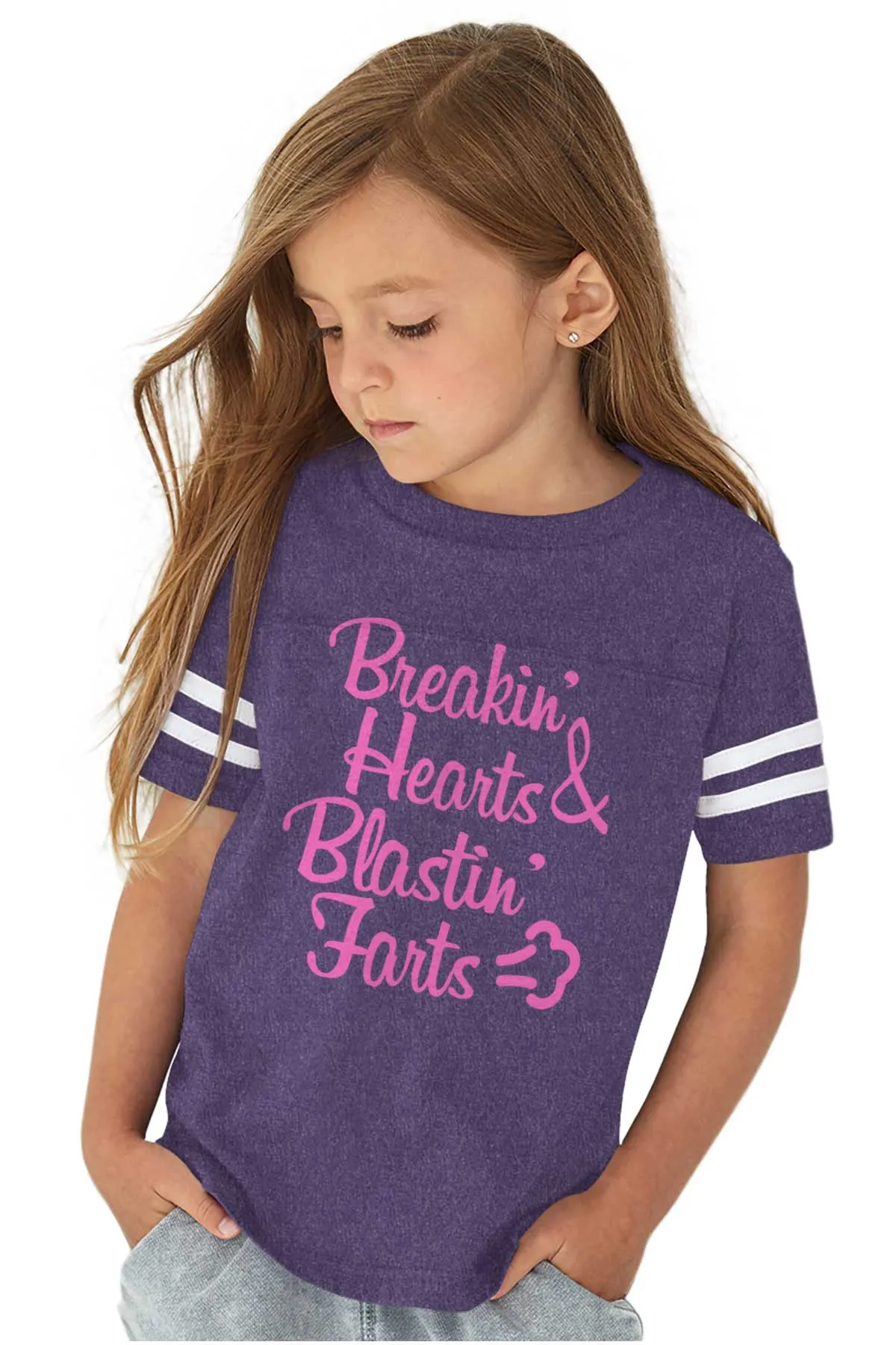 Blastin Farts Toddler Football Jersey Tee