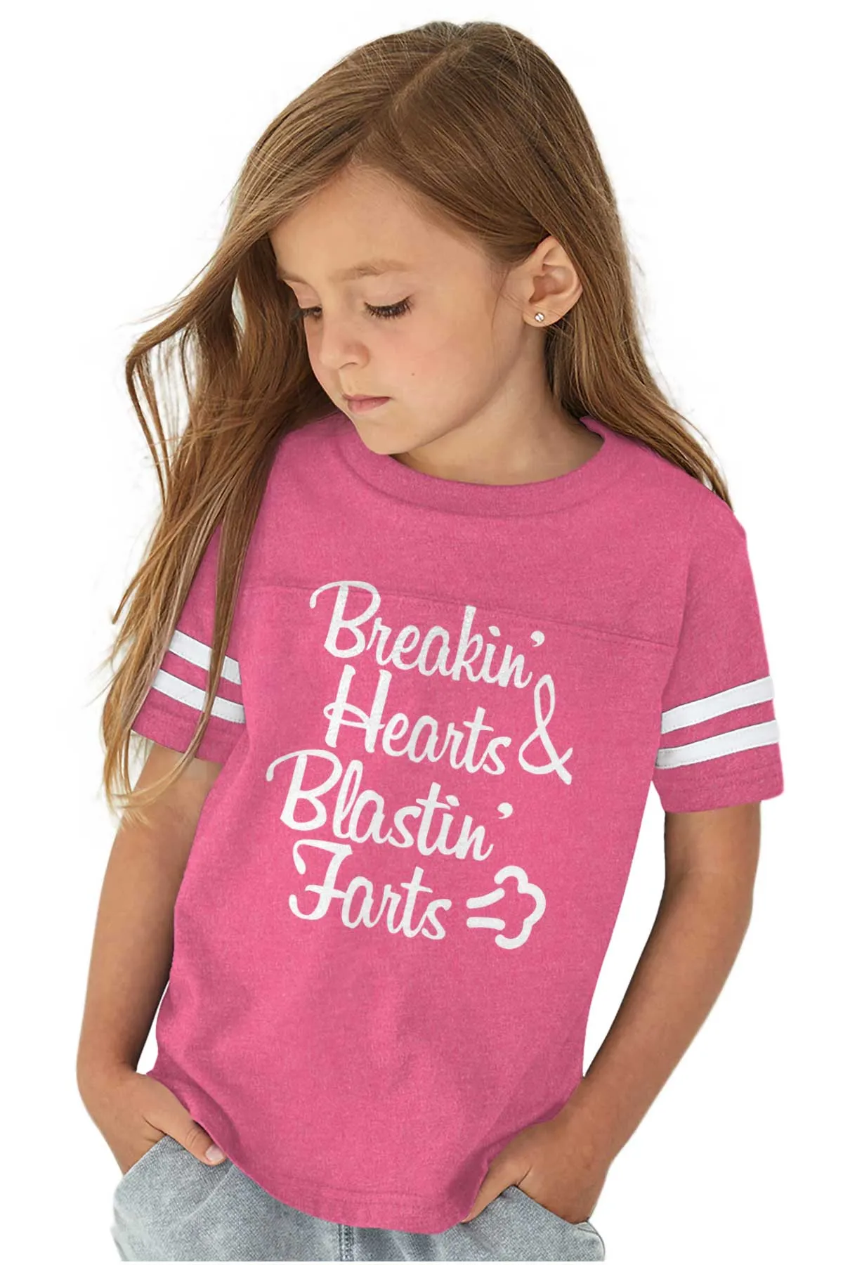 Blastin Farts Toddler Football Jersey Tee