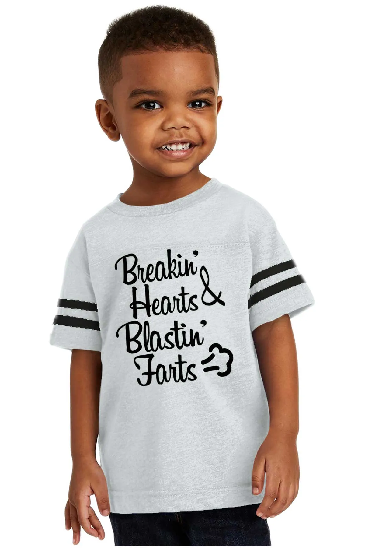 Blastin Farts Toddler Football Jersey Tee