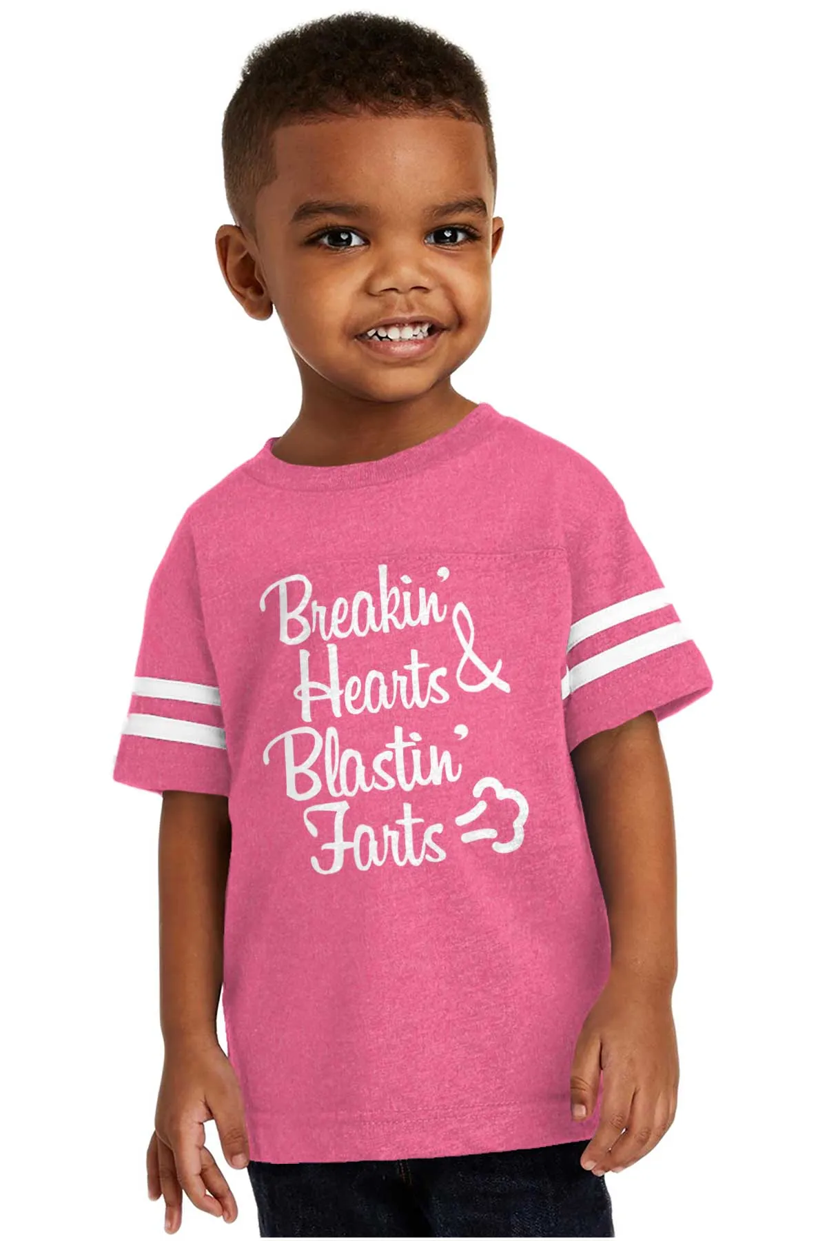 Blastin Farts Toddler Football Jersey Tee