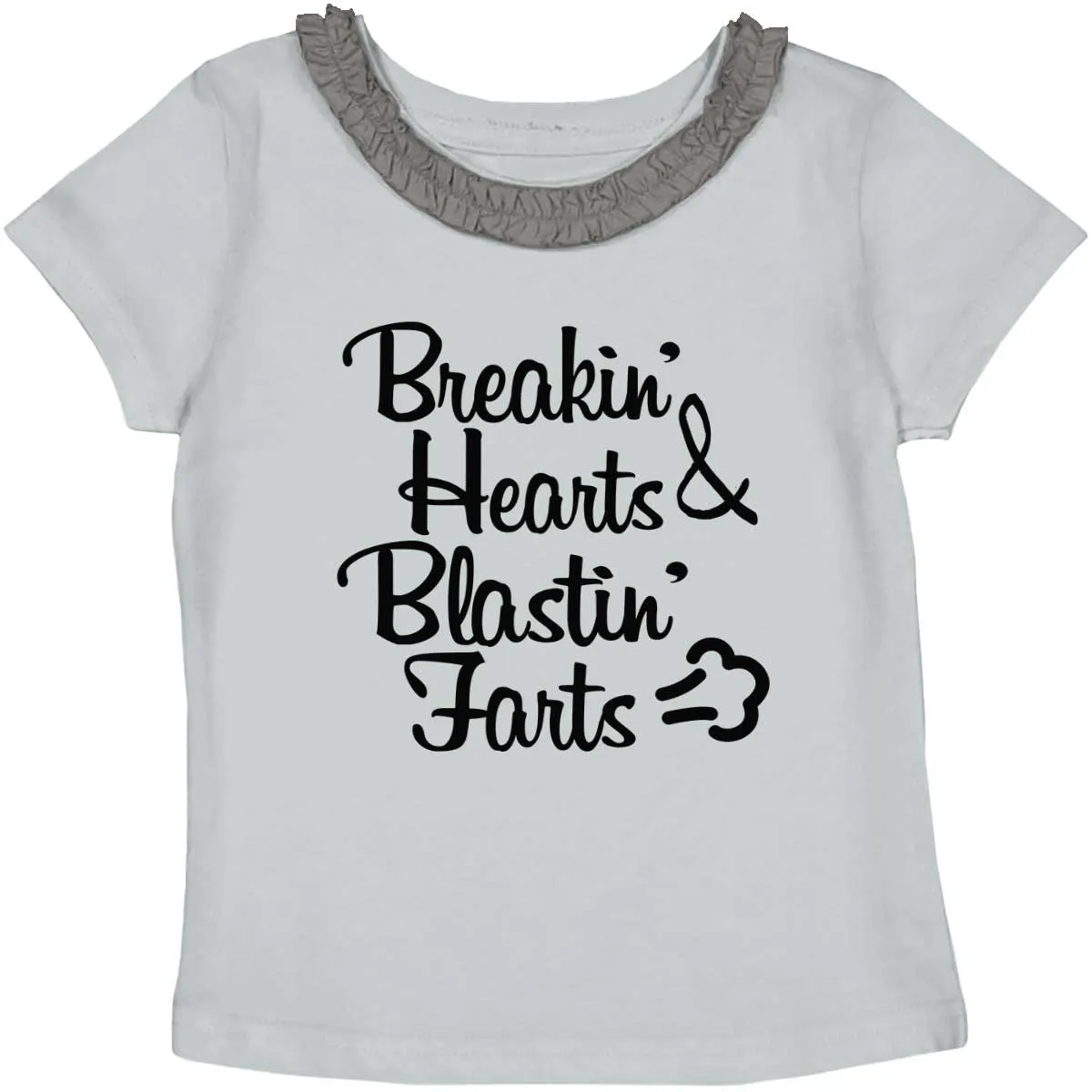 Blastin Farts Toddler Ruffled Trim T-Shirt