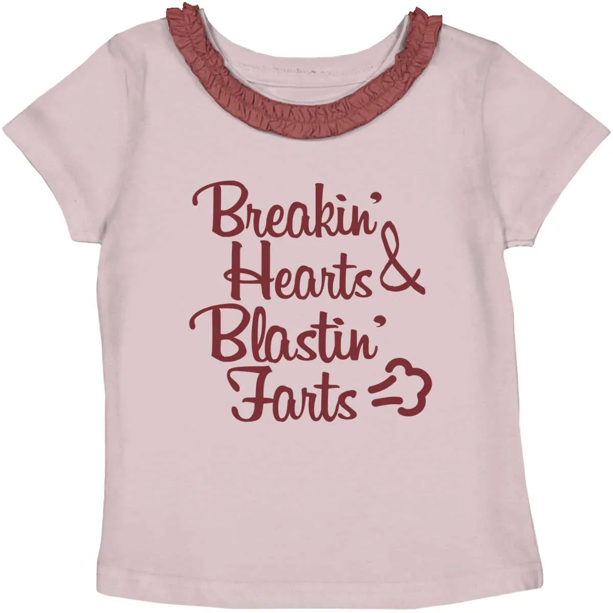 Blastin Farts Toddler Ruffled Trim T-Shirt