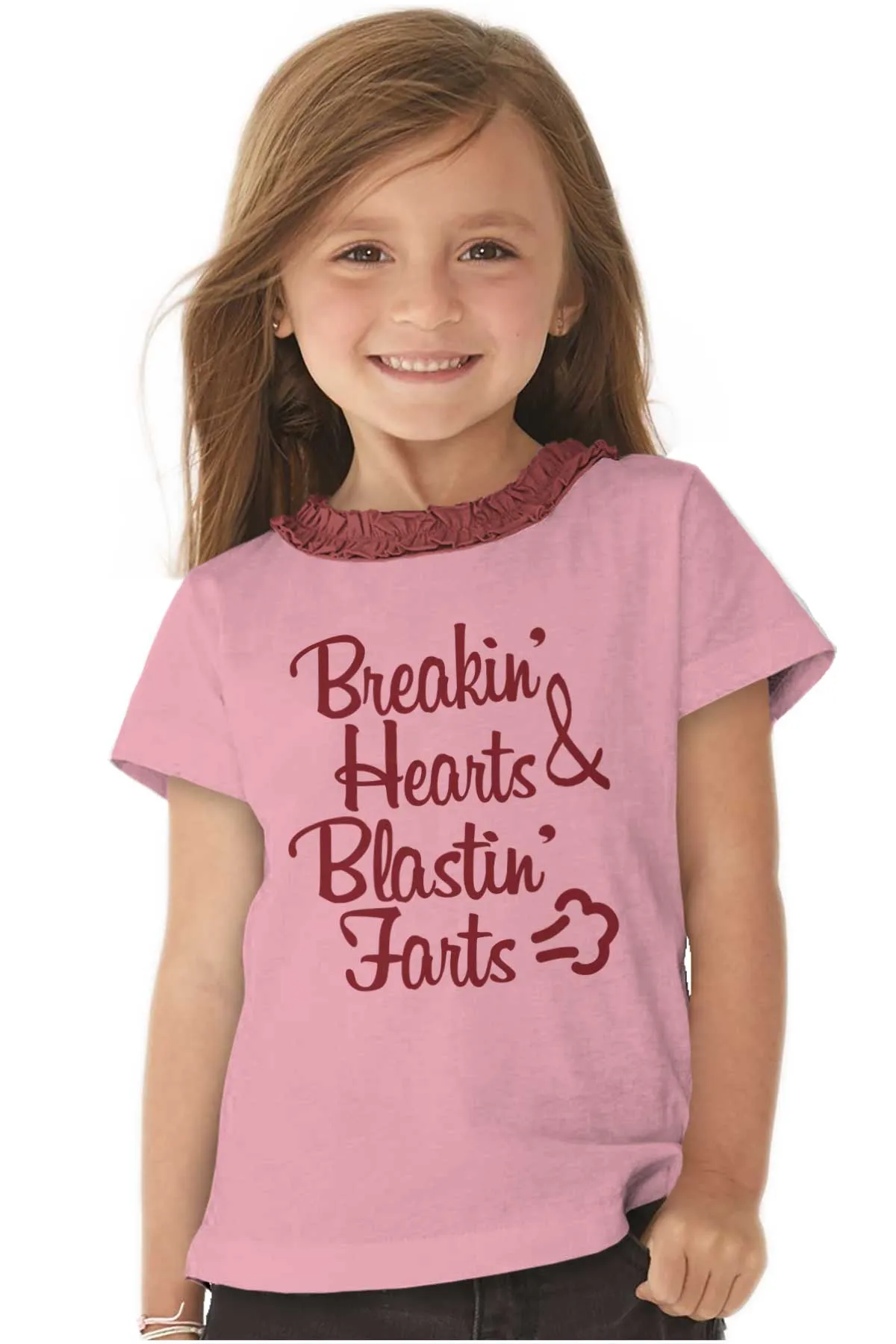 Blastin Farts Toddler Ruffled Trim T-Shirt