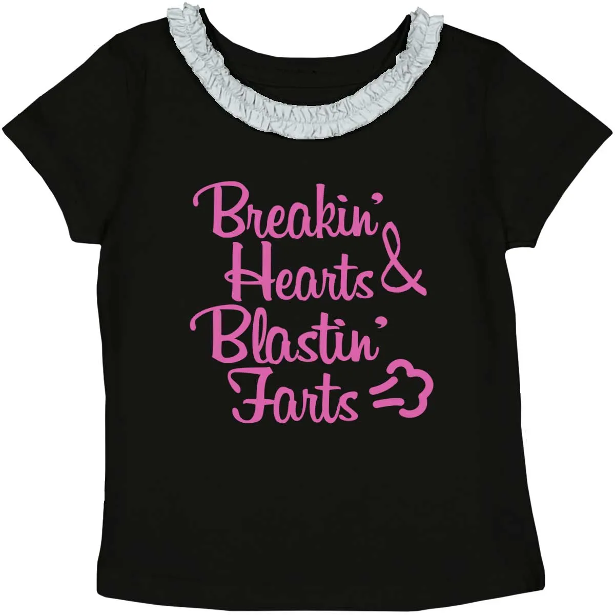 Blastin Farts Toddler Ruffled Trim T-Shirt
