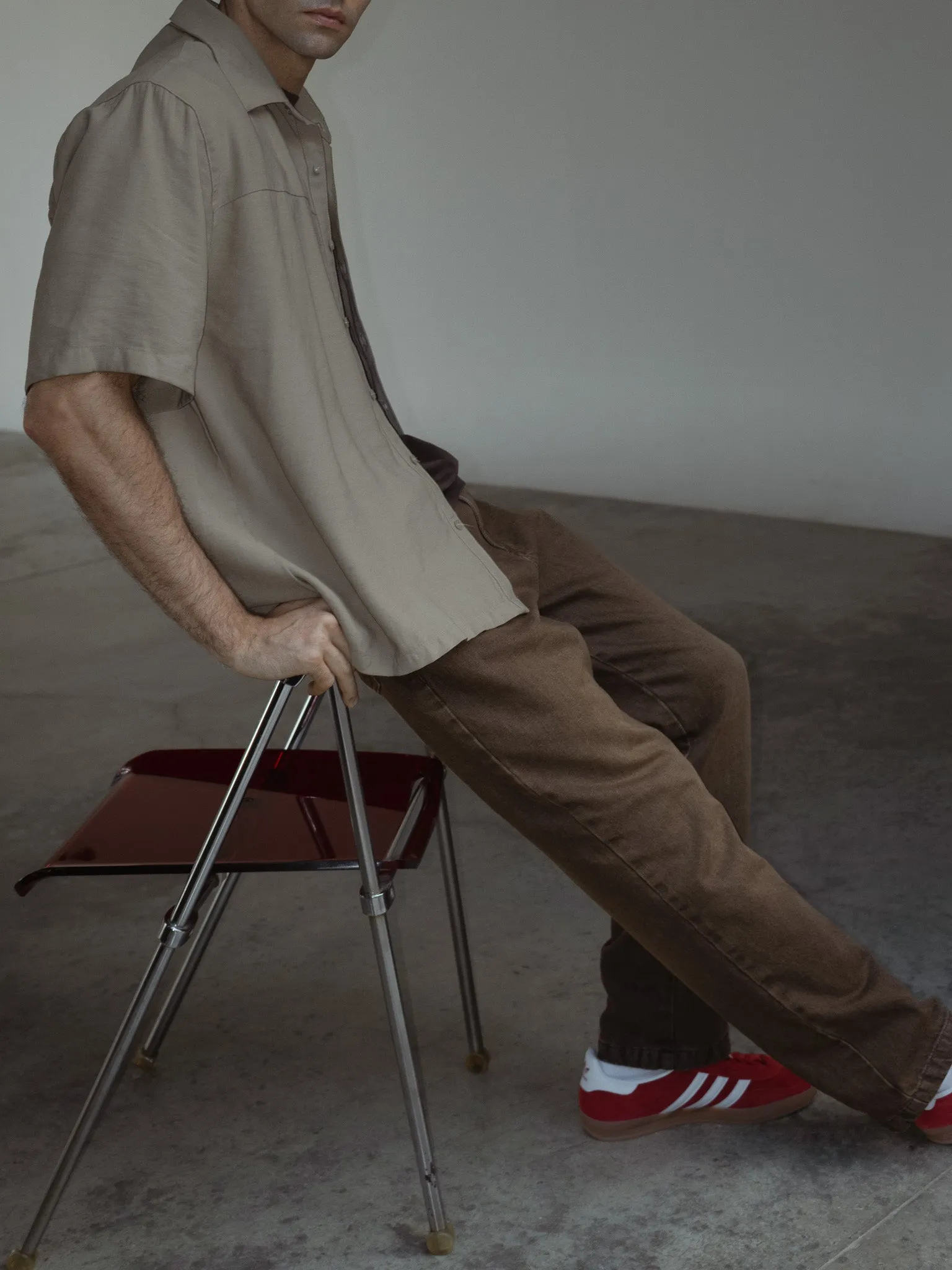 BOX OVERSHIRT - SAND