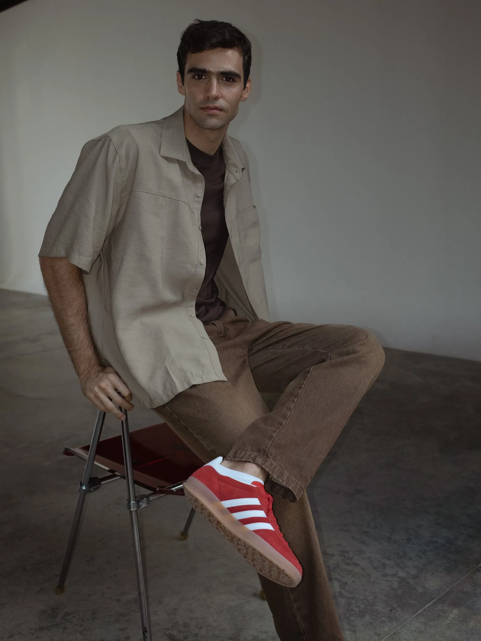 BOX OVERSHIRT - SAND