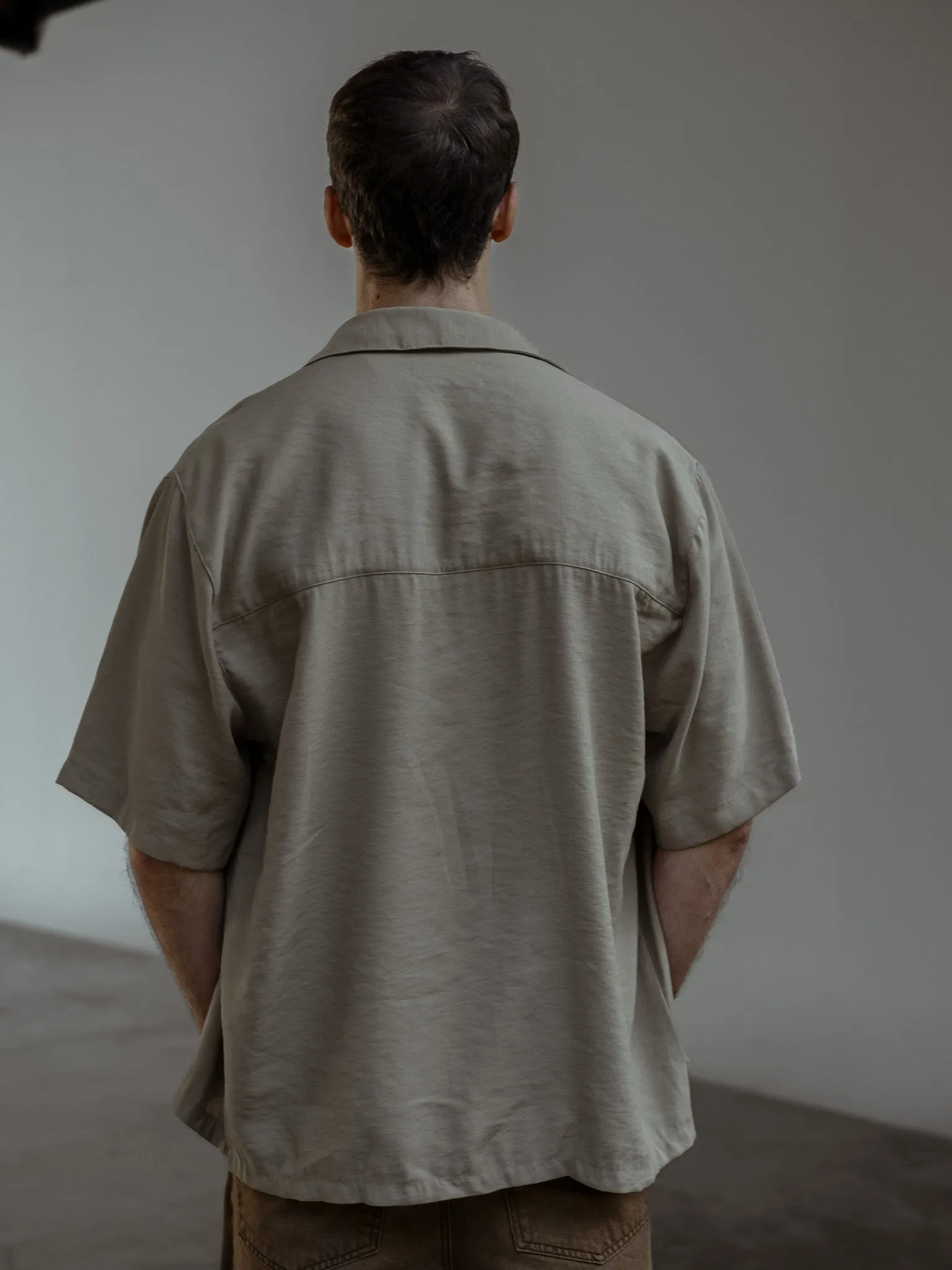 BOX OVERSHIRT - SAND