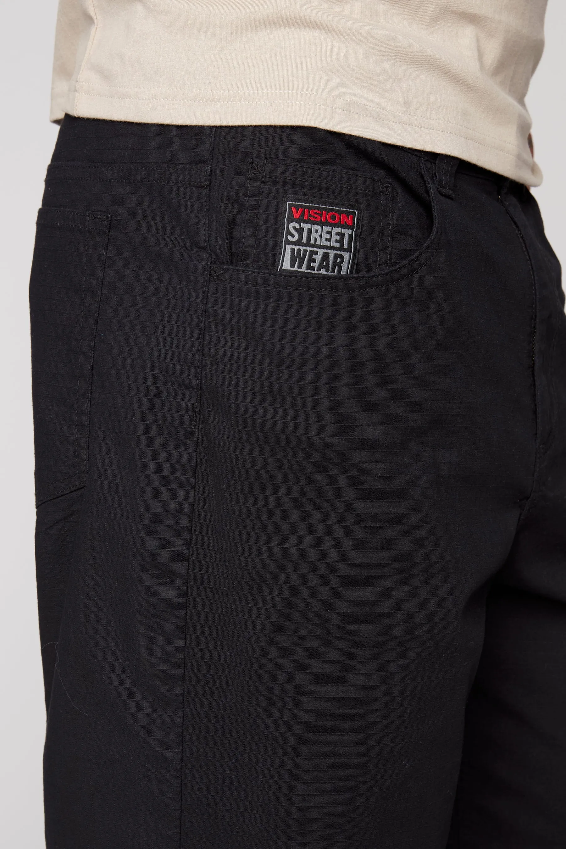 BOYCHIK - 5 Pocket Loose Fit Pant - Black Ripstop