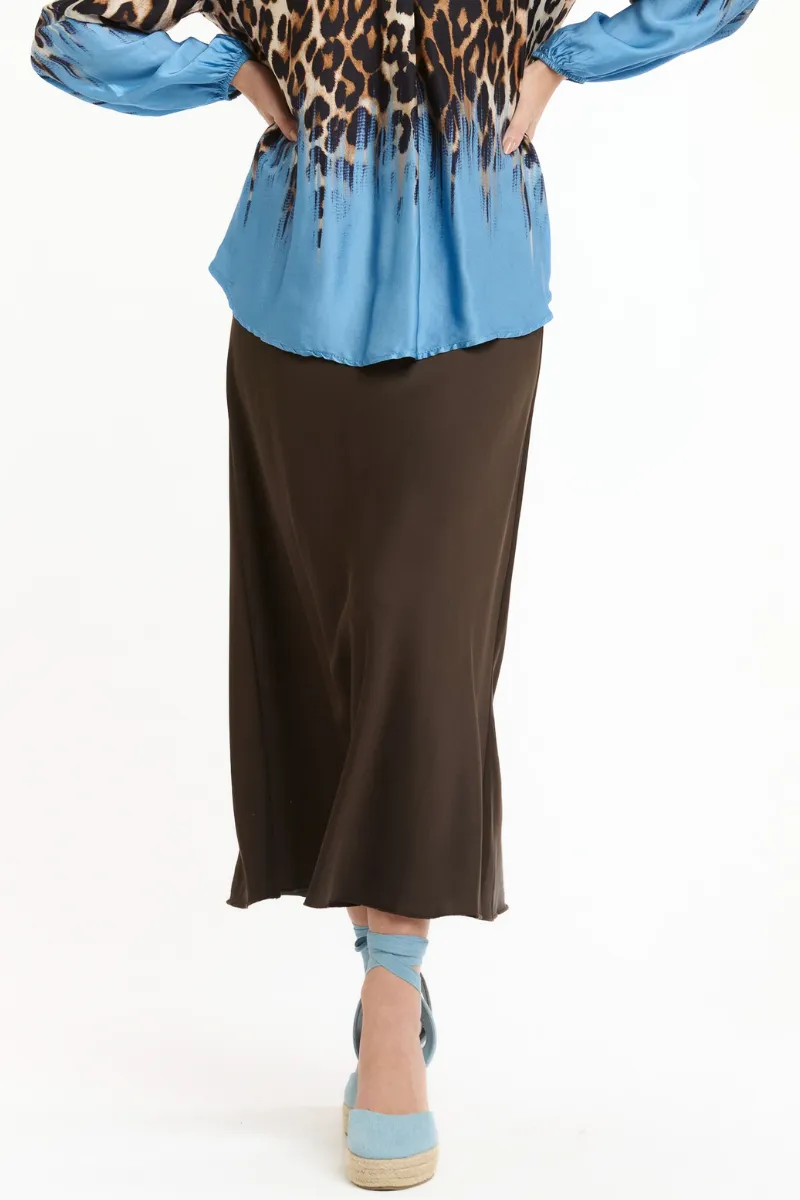 Brown Bias Skirt