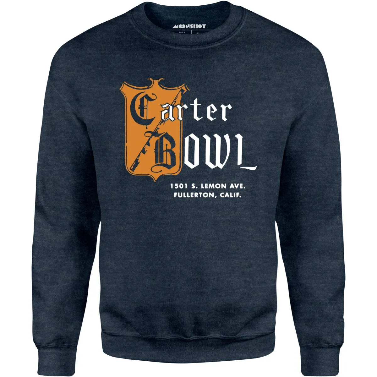Carter Bowl - Fullerton, CA - Vintage Bowling Alley - Unisex Sweatshirt