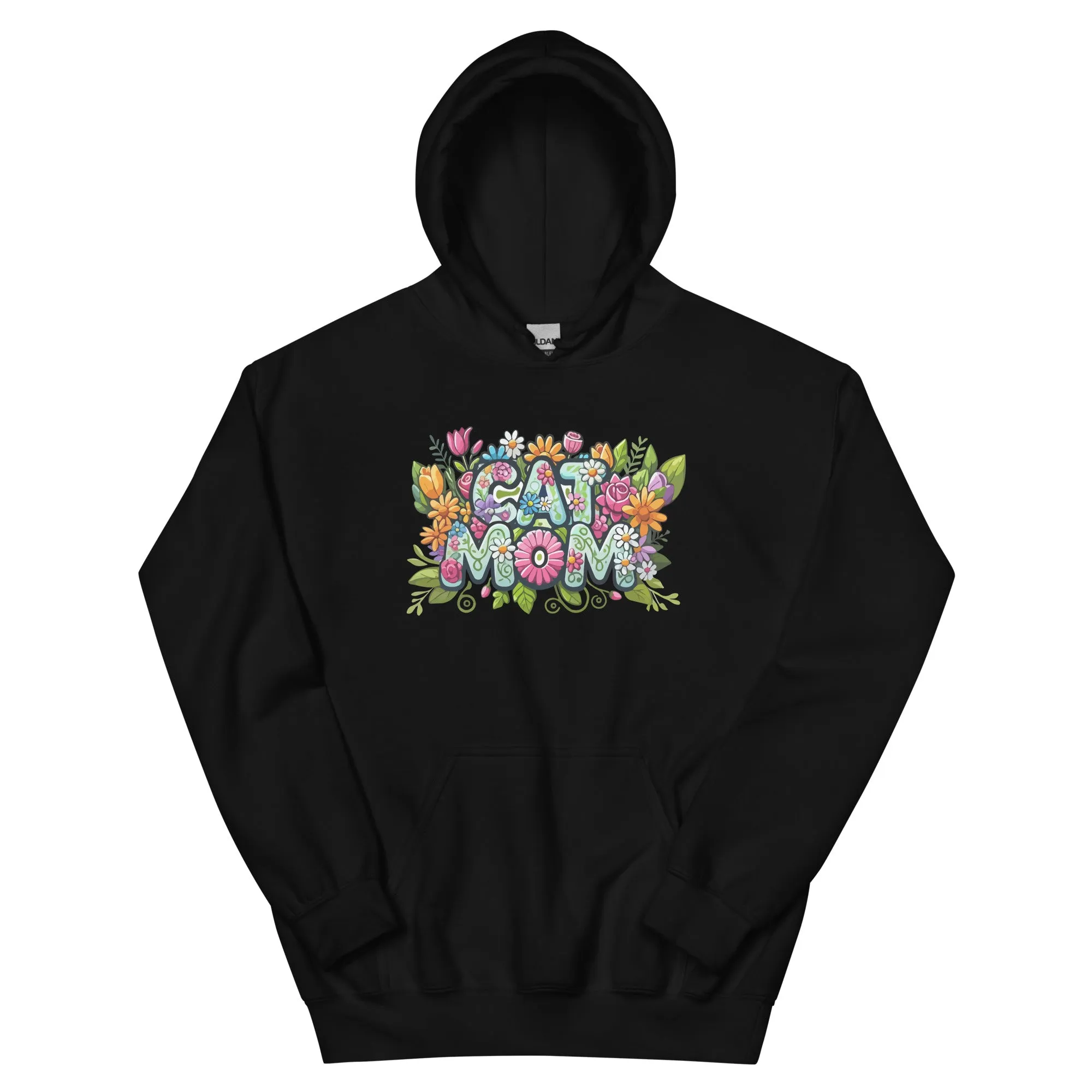 Cat Mom Flower Fun Hoodie