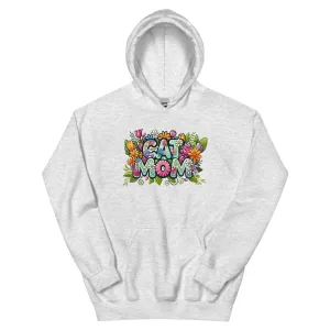 Cat Mom Flower Fun Hoodie