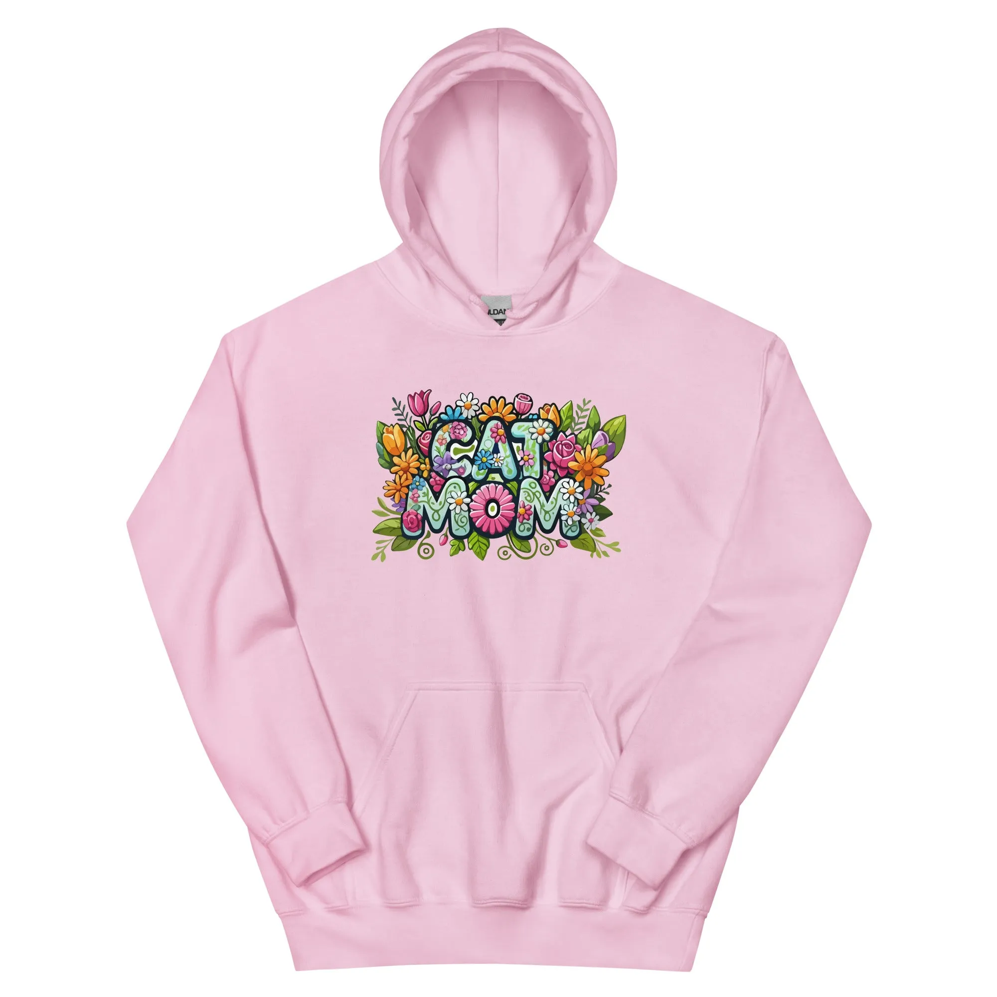 Cat Mom Flower Fun Hoodie