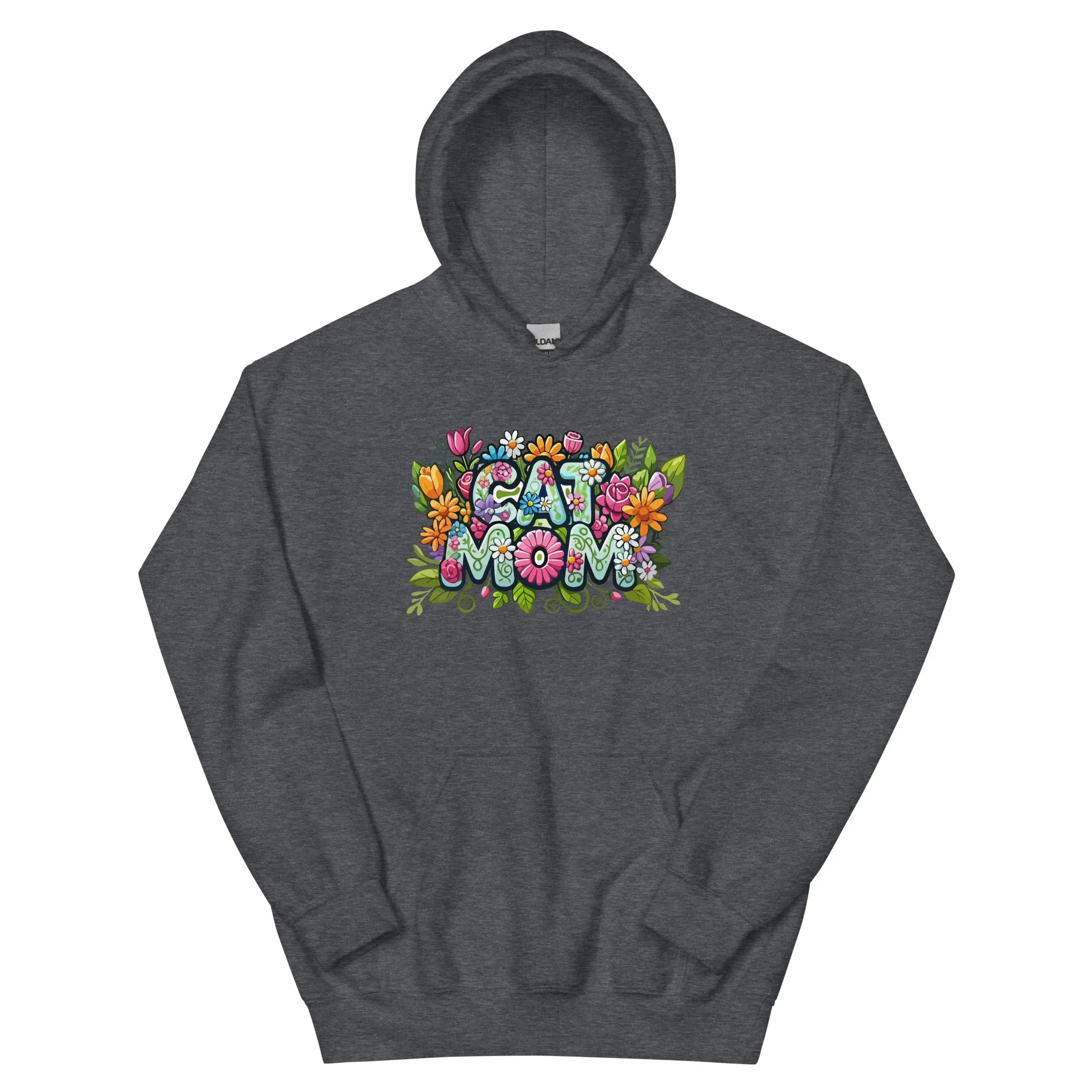 Cat Mom Flower Fun Hoodie