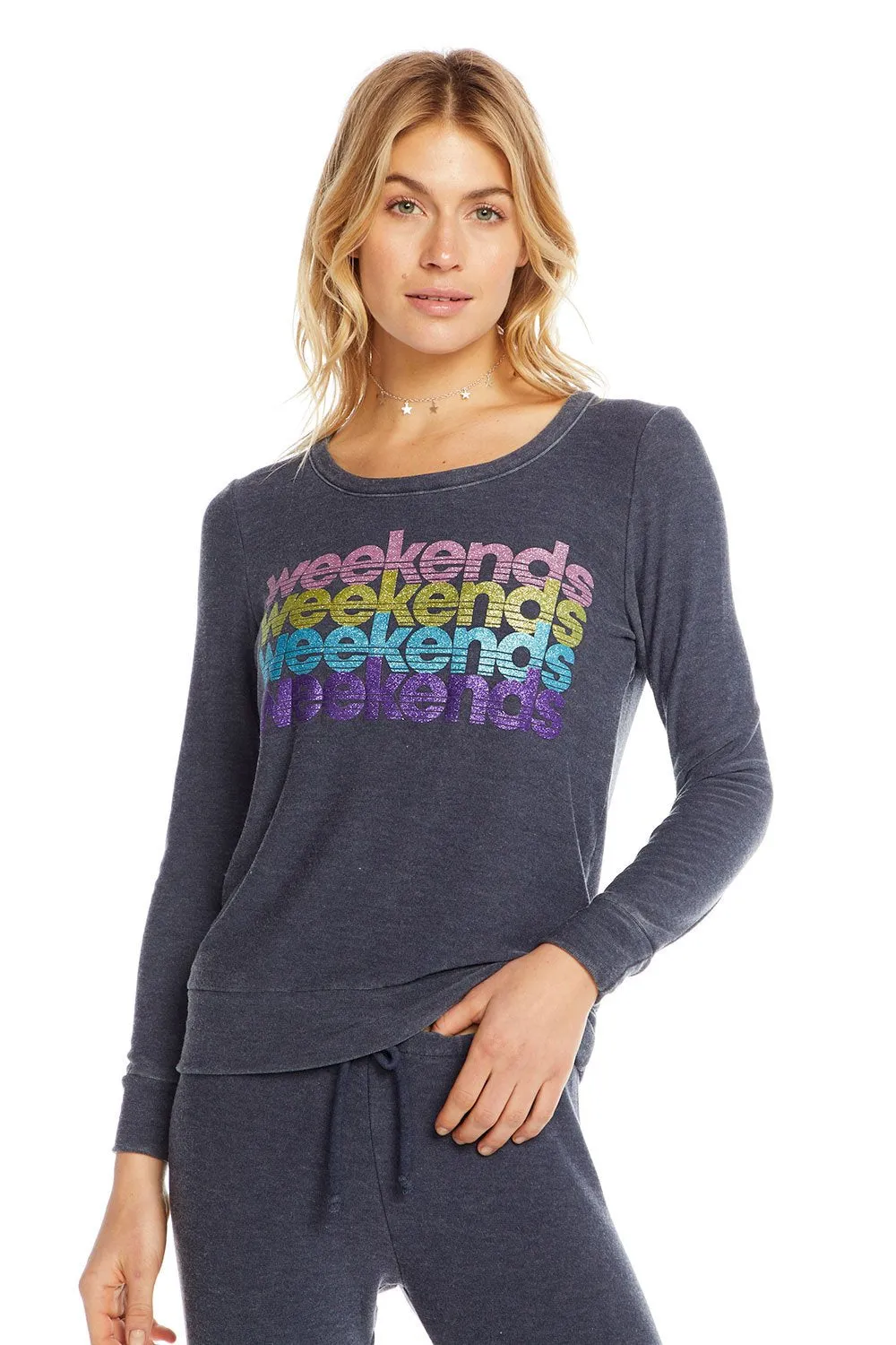 Chaser Cozy Knit Long Sleeve Pullover - Weekends