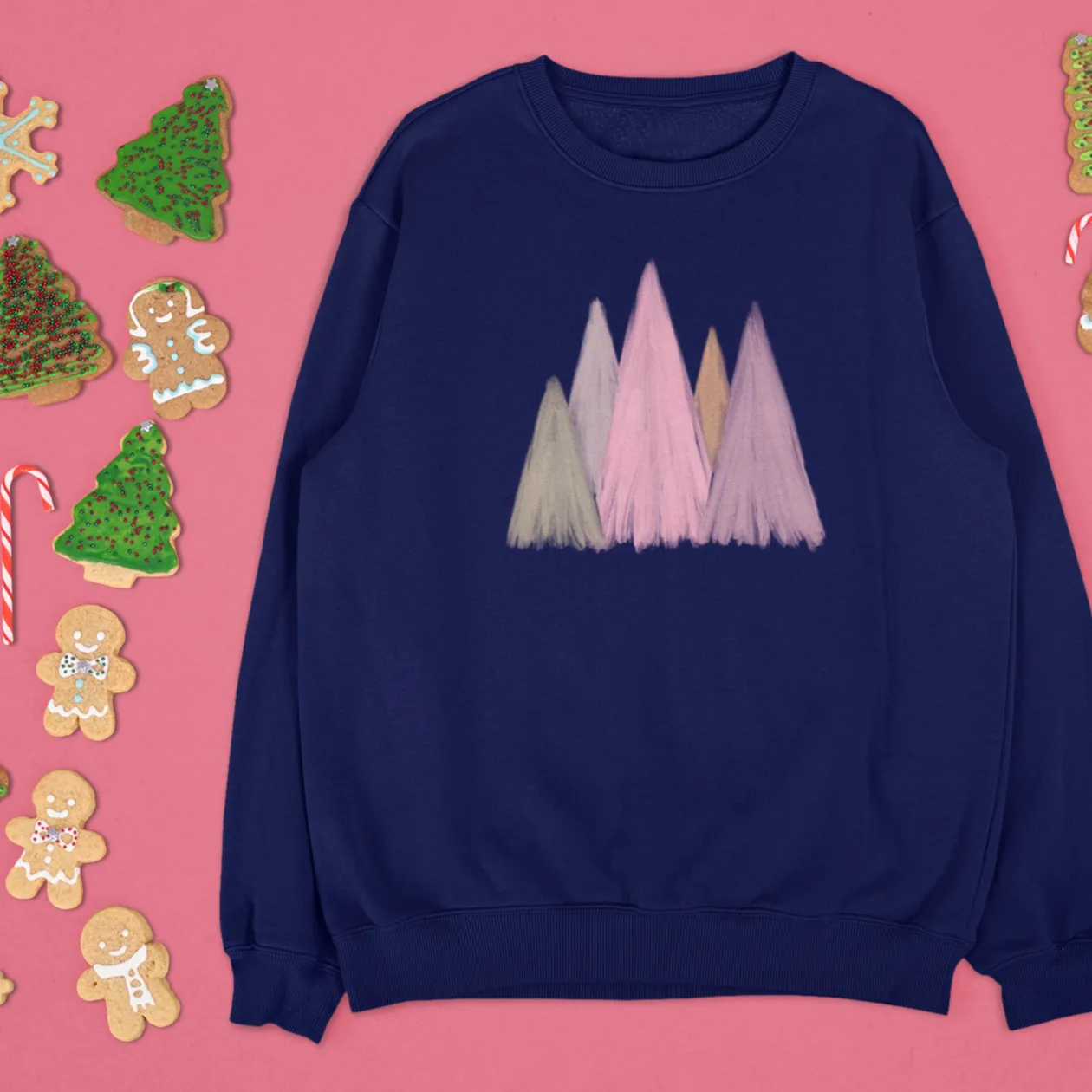 Christmas watercolor Sweatshirt, Christmas Sweater, Christmas Crewneck, Christmas Tree Sweatshirt, Holiday Sweaters, Winter Sweatshirt