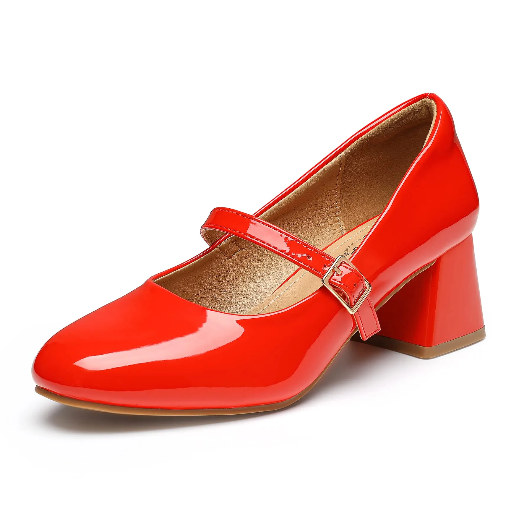 Chunky Heels Mary Jane Shoes
