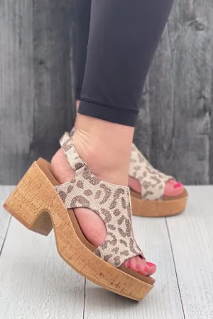 Corkys Miss Carley in Tan Sparkle Leopard