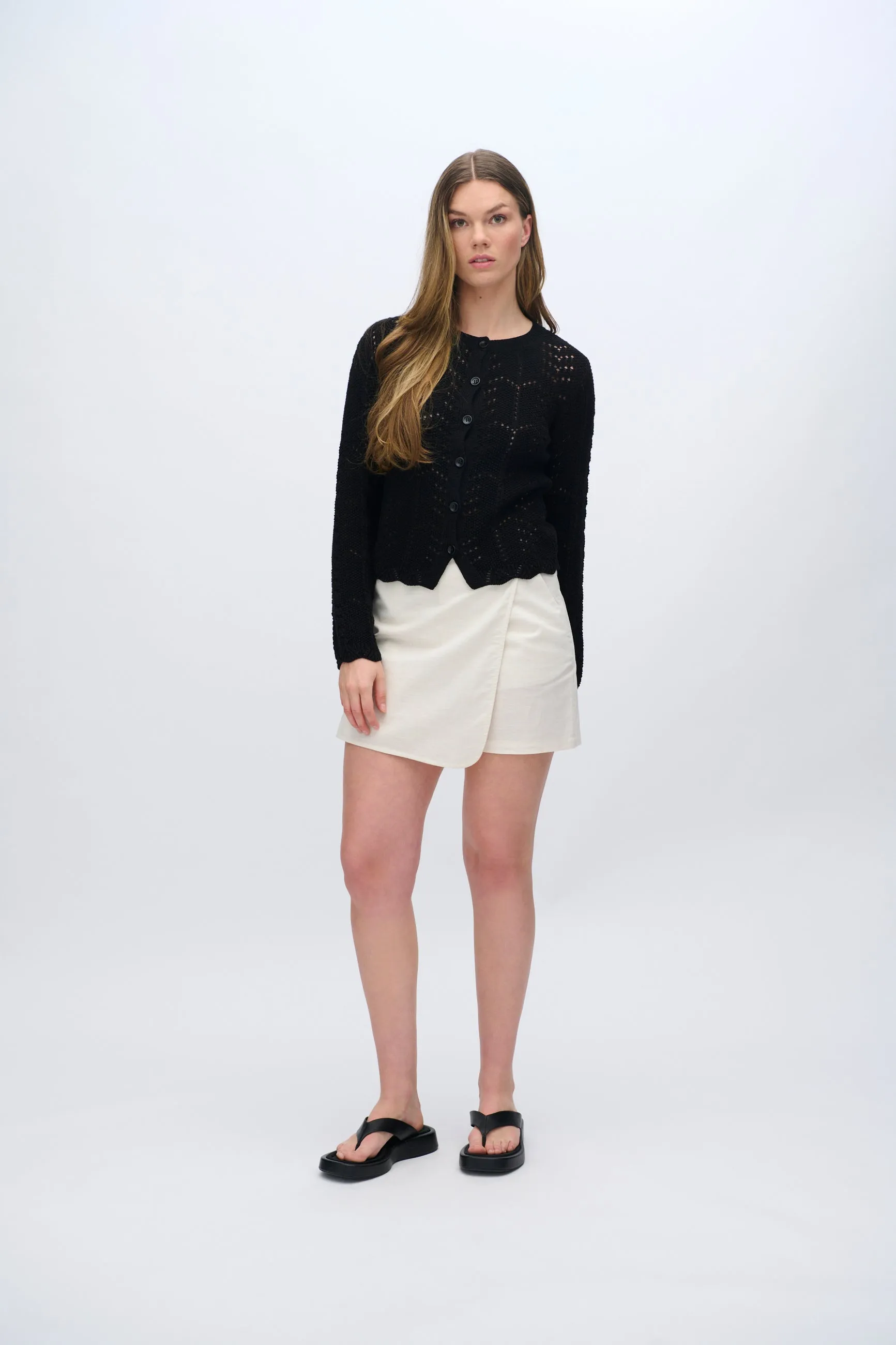 Cosima knit cardigan 4286 - Black