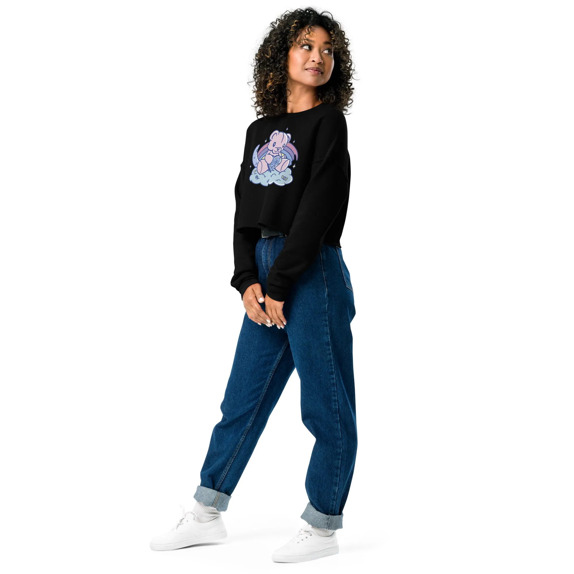 Crop Sweatshirt Womens (Hug Me - Inspiration 0011)