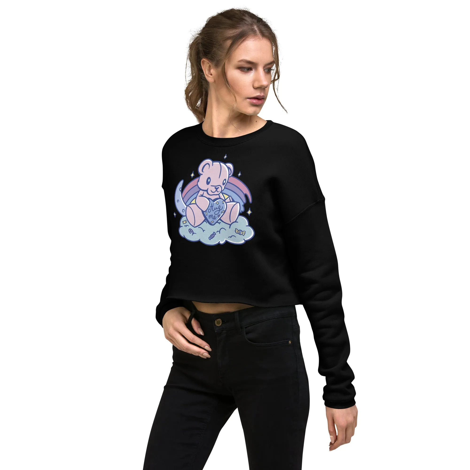 Crop Sweatshirt Womens (Hug Me - Inspiration 0011)