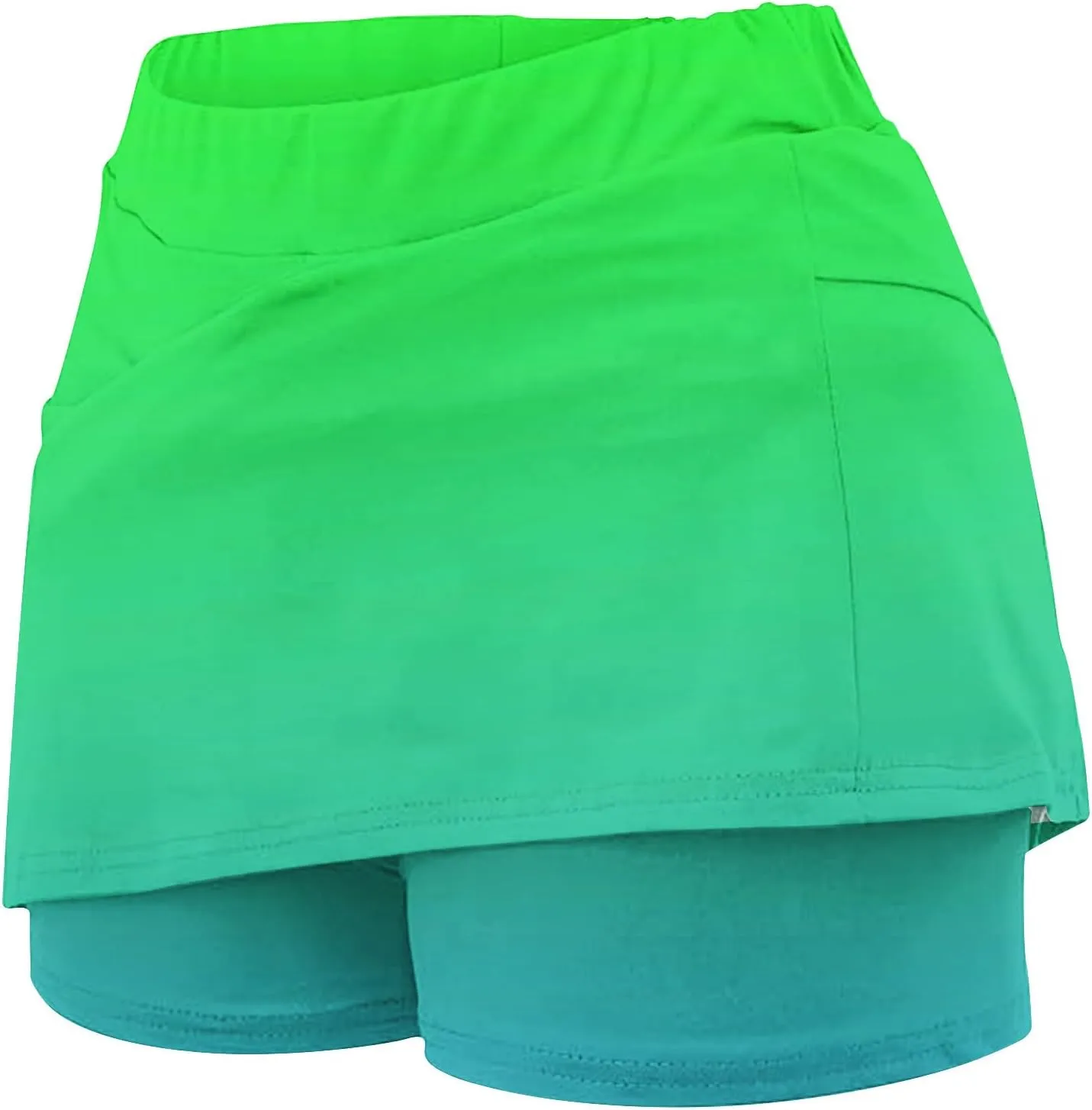DDAPJ pyju Women's Gradient Athletic Skorts 2025 Trendy Summer High Waist Shorts Plus Size Tennis Skirts with Shorts