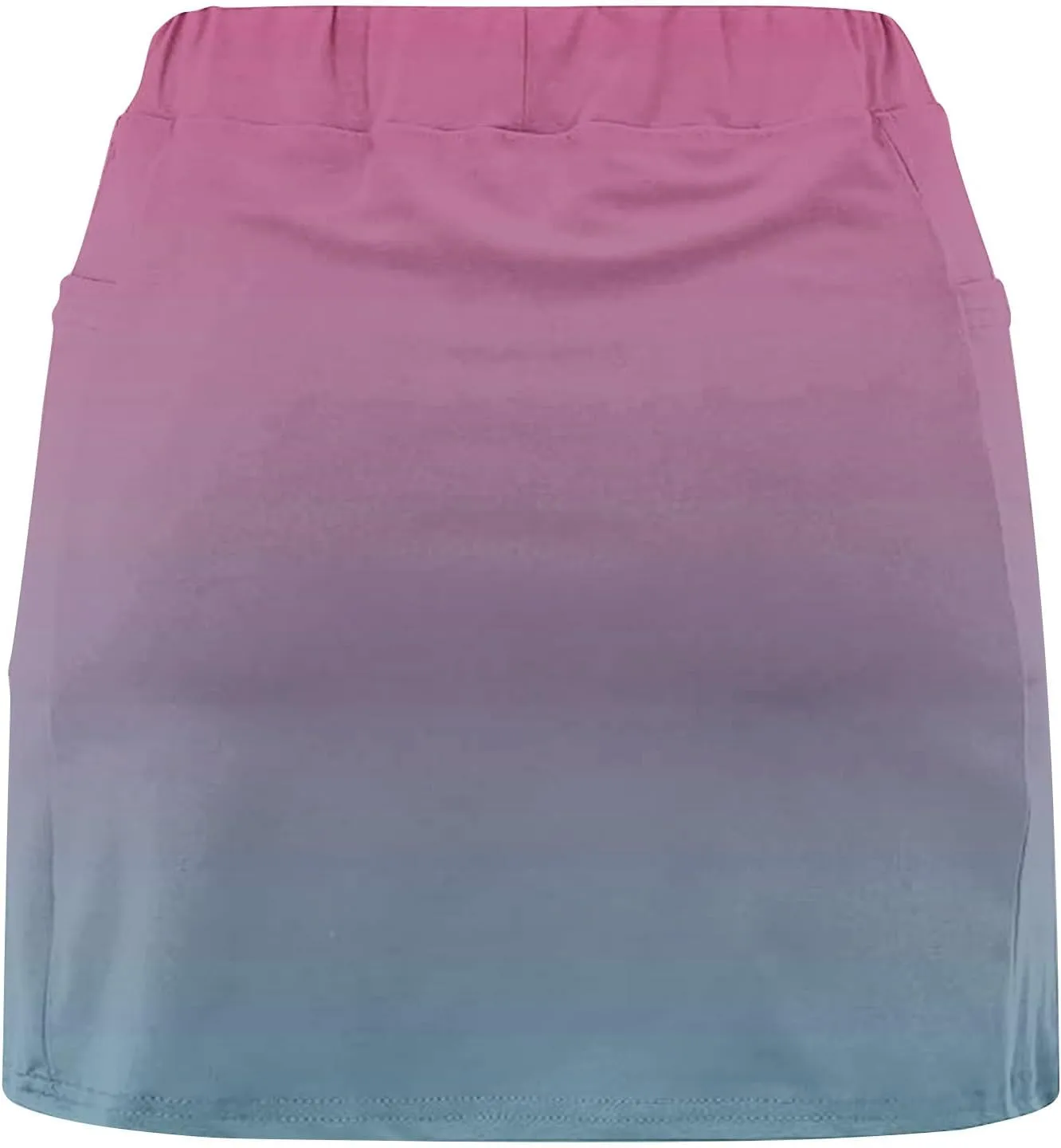 DDAPJ pyju Women's Gradient Athletic Skorts 2025 Trendy Summer High Waist Shorts Plus Size Tennis Skirts with Shorts