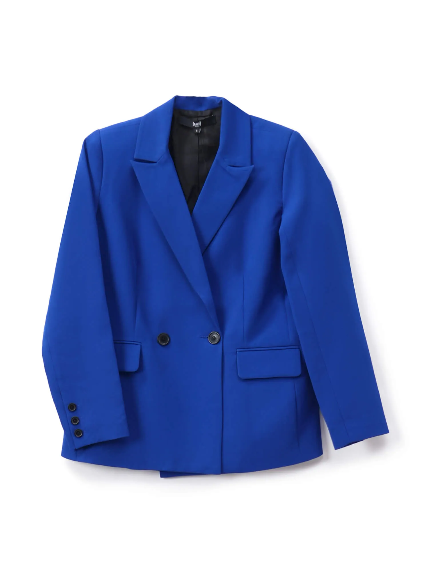 Dominant Double-Breasted Blazer - Electric Blue