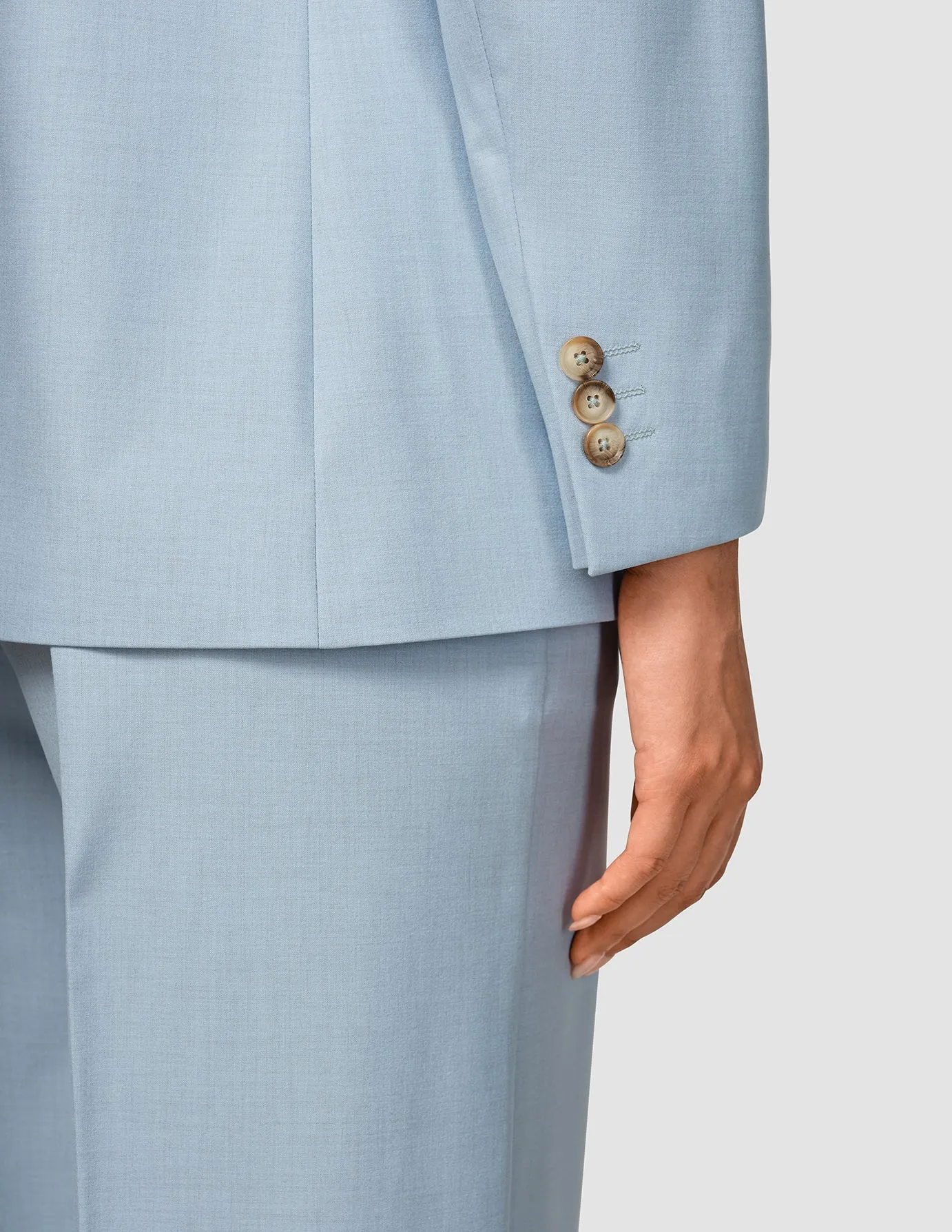 Essential Blazer Sky Blue Melange