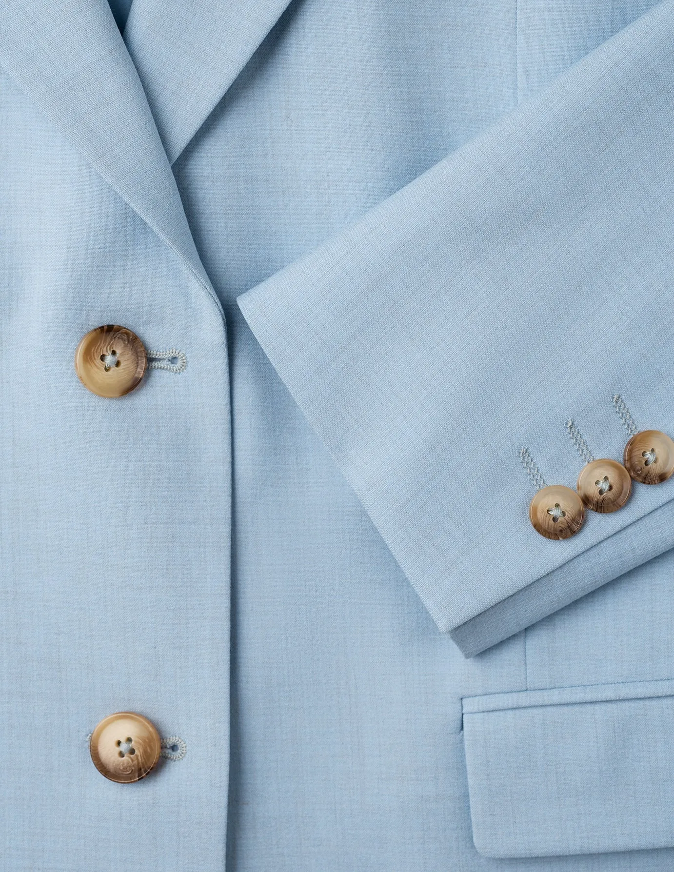 Essential Blazer Sky Blue Melange