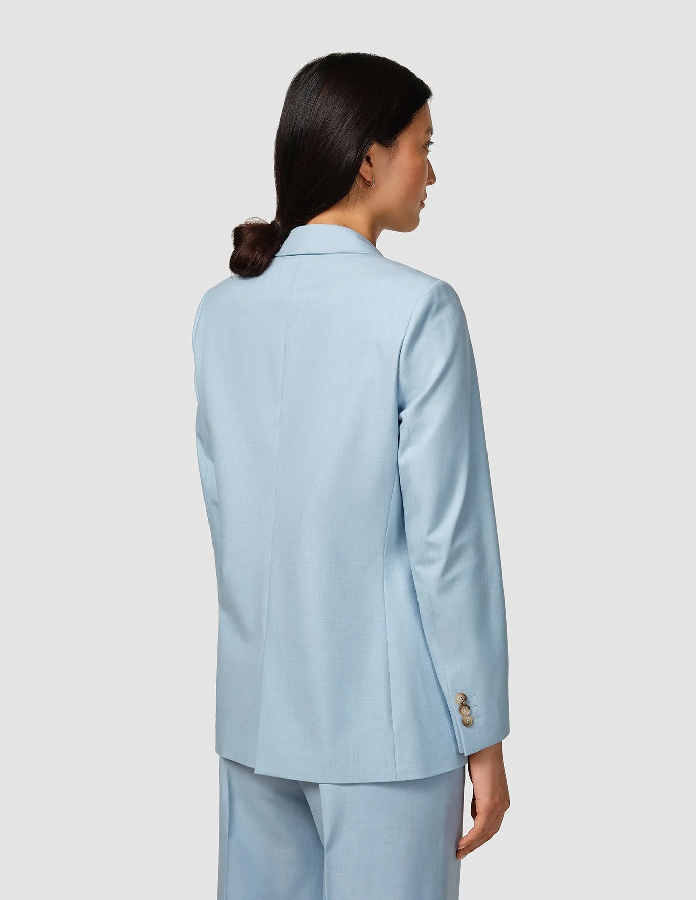 Essential Blazer Sky Blue Melange