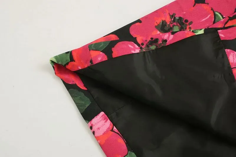 FLORAL PRINT DRESS BLAZER