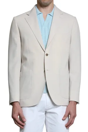 Gabriel Seersucker Blazer in Stone