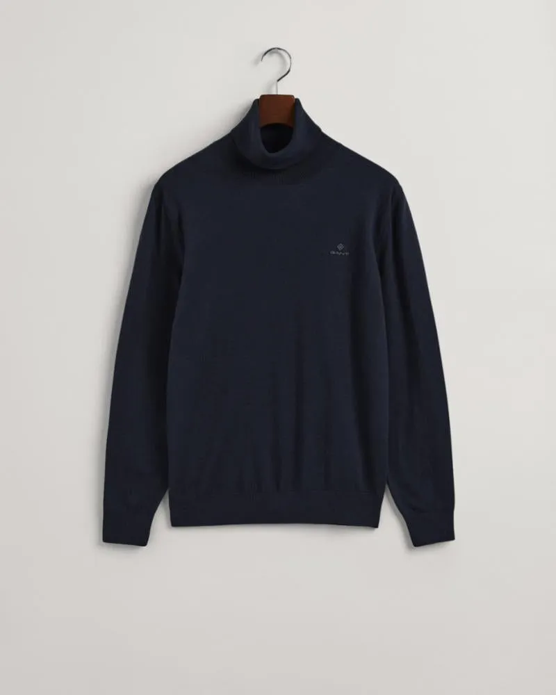 Gant Apparel Mens COTTON CASHMERE ROLLNECK 433/EVENING BLUE
