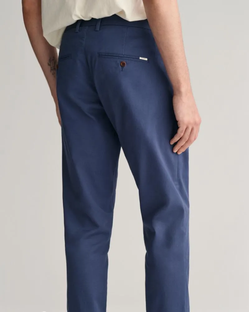 Gant Apparel Mens SLIM CHINOS 403/DUSTY BLUE SEA