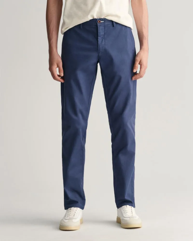 Gant Apparel Mens SLIM CHINOS 403/DUSTY BLUE SEA