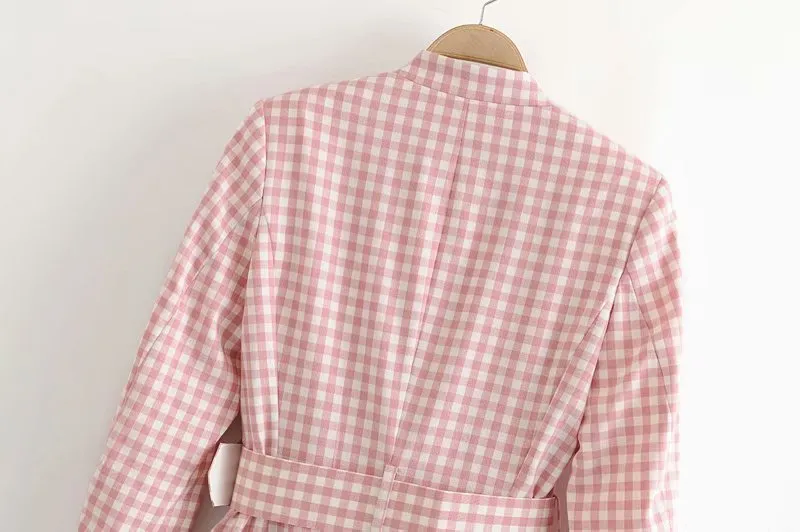 GINGHAM BLAZER