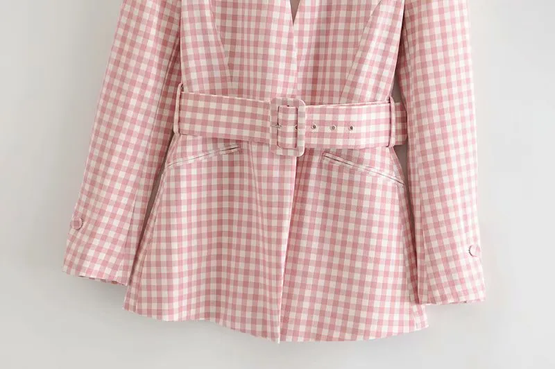 GINGHAM BLAZER