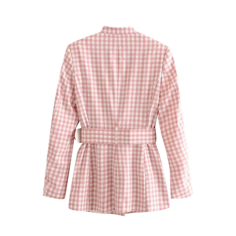 GINGHAM BLAZER