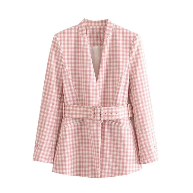 GINGHAM BLAZER