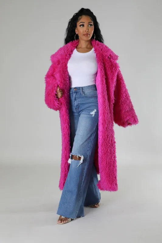 Gorgeous Fuzzy Maxi Coat